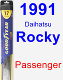 Passenger Wiper Blade for 1991 Daihatsu Rocky - Hybrid