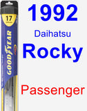 Passenger Wiper Blade for 1992 Daihatsu Rocky - Hybrid