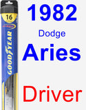 Driver Wiper Blade for 1982 Dodge Aries - Hybrid