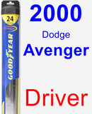 Driver Wiper Blade for 2000 Dodge Avenger - Hybrid