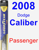 Passenger Wiper Blade for 2008 Dodge Caliber - Hybrid