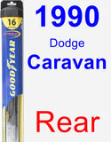 Rear Wiper Blade for 1990 Dodge Caravan - Hybrid