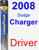 Driver Wiper Blade for 2008 Dodge Charger - Hybrid