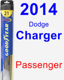 Passenger Wiper Blade for 2014 Dodge Charger - Hybrid