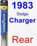 Rear Wiper Blade for 1983 Dodge Charger - Hybrid