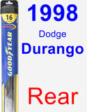 Rear Wiper Blade for 1998 Dodge Durango - Hybrid