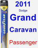 Passenger Wiper Blade for 2011 Dodge Grand Caravan - Hybrid