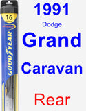 Rear Wiper Blade for 1991 Dodge Grand Caravan - Hybrid