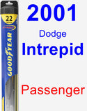 Passenger Wiper Blade for 2001 Dodge Intrepid - Hybrid