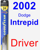 Driver Wiper Blade for 2002 Dodge Intrepid - Hybrid