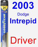 Driver Wiper Blade for 2003 Dodge Intrepid - Hybrid