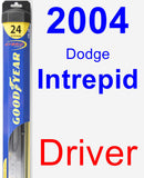 Driver Wiper Blade for 2004 Dodge Intrepid - Hybrid