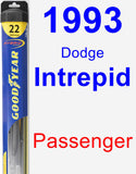 Passenger Wiper Blade for 1993 Dodge Intrepid - Hybrid