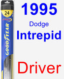 Driver Wiper Blade for 1995 Dodge Intrepid - Hybrid