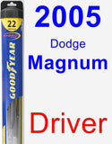 Driver Wiper Blade for 2005 Dodge Magnum - Hybrid