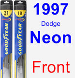 Front Wiper Blade Pack for 1997 Dodge Neon - Hybrid