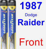 Front Wiper Blade Pack for 1987 Dodge Raider - Hybrid