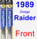 Front Wiper Blade Pack for 1989 Dodge Raider - Hybrid