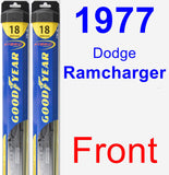 Front Wiper Blade Pack for 1977 Dodge Ramcharger - Hybrid