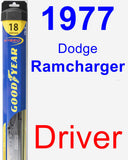 Driver Wiper Blade for 1977 Dodge Ramcharger - Hybrid