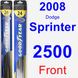 Front Wiper Blade Pack for 2008 Dodge Sprinter 2500 - Hybrid