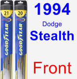 Front Wiper Blade Pack for 1994 Dodge Stealth - Hybrid