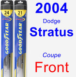 Front Wiper Blade Pack for 2004 Dodge Stratus - Hybrid