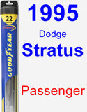 Passenger Wiper Blade for 1995 Dodge Stratus - Hybrid