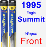 Front Wiper Blade Pack for 1995 Eagle Summit - Hybrid