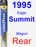 Rear Wiper Blade for 1995 Eagle Summit - Hybrid