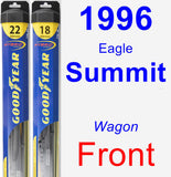 Front Wiper Blade Pack for 1996 Eagle Summit - Hybrid