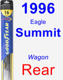 Rear Wiper Blade for 1996 Eagle Summit - Hybrid