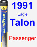 Passenger Wiper Blade for 1991 Eagle Talon - Hybrid