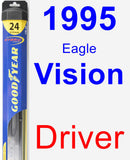 Driver Wiper Blade for 1995 Eagle Vision - Hybrid