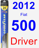 Driver Wiper Blade for 2012 Fiat 500 - Hybrid