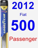 Passenger Wiper Blade for 2012 Fiat 500 - Hybrid