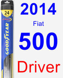 Driver Wiper Blade for 2014 Fiat 500 - Hybrid