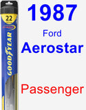 Passenger Wiper Blade for 1987 Ford Aerostar - Hybrid