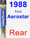 Rear Wiper Blade for 1988 Ford Aerostar - Hybrid