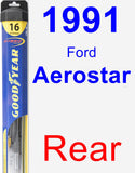 Rear Wiper Blade for 1991 Ford Aerostar - Hybrid