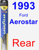 Rear Wiper Blade for 1993 Ford Aerostar - Hybrid