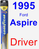 Driver Wiper Blade for 1995 Ford Aspire - Hybrid