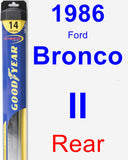 Rear Wiper Blade for 1986 Ford Bronco II - Hybrid