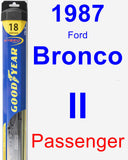 Passenger Wiper Blade for 1987 Ford Bronco II - Hybrid