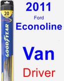 Driver Wiper Blade for 2011 Ford Econoline Van - Hybrid