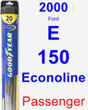 Passenger Wiper Blade for 2000 Ford E-150 Econoline - Hybrid