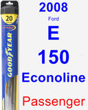 Passenger Wiper Blade for 2008 Ford E-150 Econoline - Hybrid