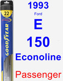 Passenger Wiper Blade for 1993 Ford E-150 Econoline - Hybrid