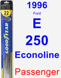 Passenger Wiper Blade for 1996 Ford E-250 Econoline - Hybrid