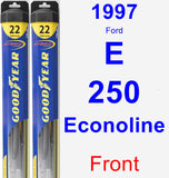 Front Wiper Blade Pack for 1997 Ford E-250 Econoline - Hybrid